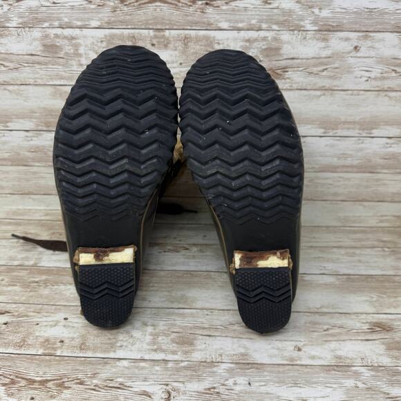 Sorel Slimpack Pac Short NL1901-239 Brown Leather Duck Snow Boots Women's Size 8 - Picture 8 of 10